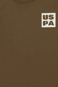 US Polo Assn. Boys' Khaki Oversized Crew Neck T-Shirt - Image 3