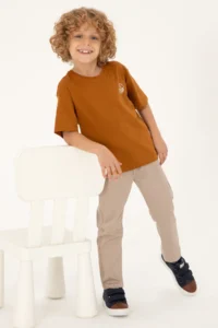 US Polo Assn. Boys' Coconut comfort Basic Crew Neck T-Shirt - Image 2