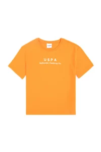US Polo Assn. Boys' Orange Crew Neck T-Shirt - Image 3