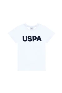 US Polo Assn. Boys' WHITE Basic Crew Neck T-Shirt - Image 2