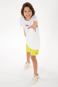 US Polo Assn. Boys' WHITE Oversized Crew Neck T-Shirt