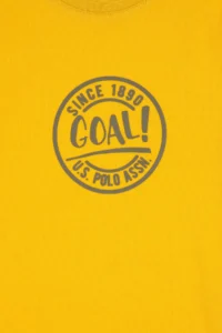 US Polo Assn. Boys' Yellow Crew Neck T-Shirt - Image 3
