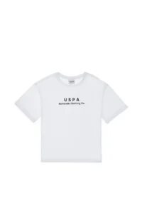 US Polo Assn. Boys' WHITE comfort Basic Crew Neck T-Shirt - Image 5