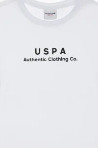 US Polo Assn. Boys' WHITE comfort Basic Crew Neck T-Shirt - Image 7