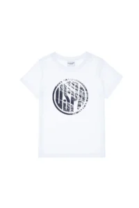 US Polo Assn. Boys' WHITE Basic Crew Neck T-Shirt - Image 2