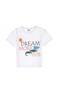 US Polo Assn. Boys' WHITE Oversized Crew Neck T-Shirt - Image 2