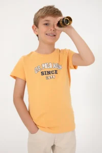 US Polo Assn. Boys' Melon Crew Neck T-Shirt - Image 3
