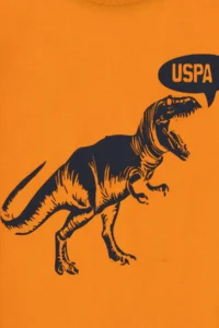 US Polo Assn. Boys' Orange Crew Neck T-Shirt - Image 3