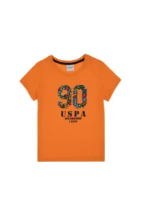 US Polo Assn. Boys' Orange Crew Neck T-Shirt