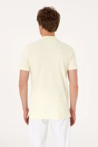 US Polo Assn. Men slim Fit Polo Shirt Collar Lemon Basic T-Shirt - Image 5