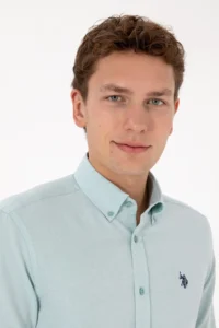 US Polo Assn. Men MINT Long Sleeve Basic Shirt - Image 2
