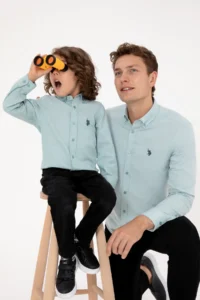 US Polo Assn. Men MINT Long Sleeve Basic Shirt - Image 3