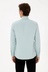 US Polo Assn. Men MINT Long Sleeve Basic Shirt - Image 5