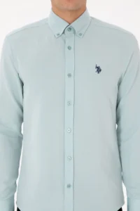 US Polo Assn. Men MINT Long Sleeve Basic Shirt - Image 6