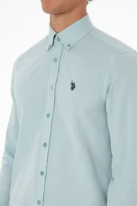 US Polo Assn. Men MINT Long Sleeve Basic Shirt - Image 7