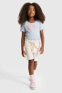 US Polo Assn. Girls' Light BLUE Basic T-Shirt - Image 4
