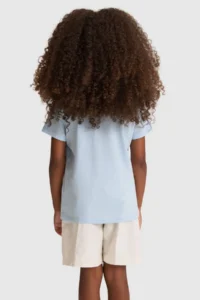 US Polo Assn. Girls' Light BLUE Basic T-Shirt - Image 5