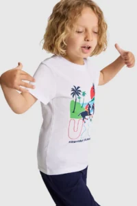 US Polo Assn. Boys' WHITE Crew Neck T-Shirt - Image 3