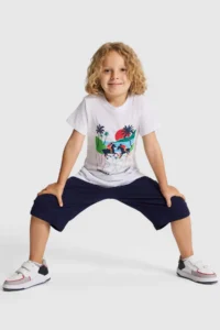 US Polo Assn. Boys' WHITE Crew Neck T-Shirt - Image 4