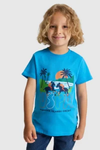 US Polo Assn. Boys' BLUE Crew Neck T-Shirt