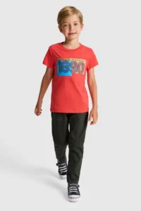 US Polo Assn. Boys' Red Crew Neck T-Shirt - Image 4