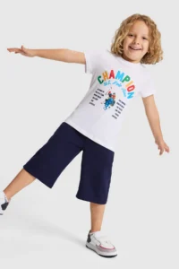 US Polo Assn. Boys' WHITE Crew Neck T-Shirt - Image 4
