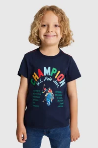 US Polo Assn. Boys' NAVY BLUE Crew Neck T-Shirt
