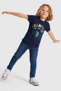 US Polo Assn. Boys' NAVY BLUE Crew Neck T-Shirt - Image 4