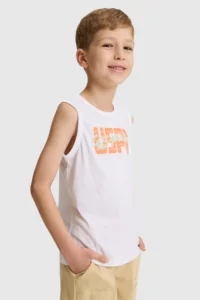 US Polo Assn. Boys' WHITE Crew Neck T-Shirt - Image 3