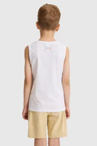 US Polo Assn. Boys' WHITE Crew Neck T-Shirt - Image 5