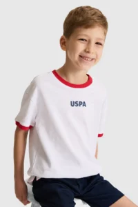 US Polo Assn. Boys' WHITE Crew Neck T-Shirt - Image 3