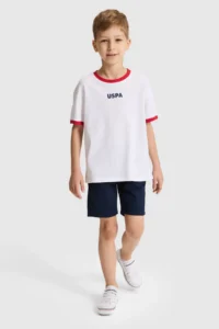 US Polo Assn. Boys' WHITE Crew Neck T-Shirt - Image 4