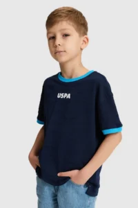 US Polo Assn. Boys' NAVY BLUE Crew Neck T-Shirt - Image 3