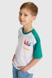 US Polo Assn. Boys' WHITE Crew Neck T-Shirt - Image 3
