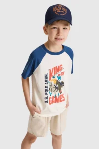 US Polo Assn. Boys' Light NAVY Crew Neck T-Shirt