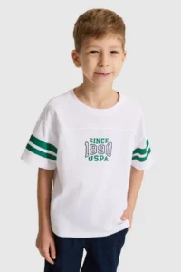 US Polo Assn. Boys' WHITE Crew Neck T-Shirt