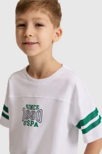 US Polo Assn. Boys' WHITE Crew Neck T-Shirt - Image 2