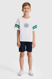 US Polo Assn. Boys' WHITE Crew Neck T-Shirt - Image 4