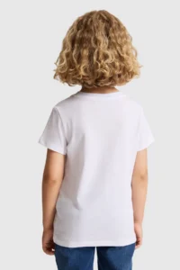 US Polo Assn. Boys' WHITE Crew Neck Basic T-Shirt - Image 5