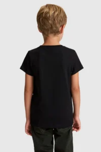 US Polo Assn. Boys' Black Crew Neck Basic T-Shirt - Image 5