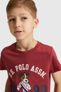 US Polo Assn. Boys' Cherry Crew Neck T-Shirt - Image 2
