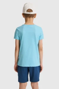US Polo Assn. Boys' Aqua Crew Neck Basic T-Shirt - Image 5