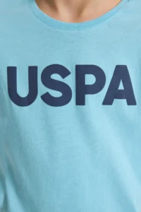 US Polo Assn. Boys' Aqua Crew Neck Basic T-Shirt - Image 6