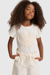 US Polo Assn. Girls' Cream T-Shirt