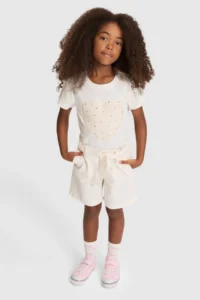 US Polo Assn. Girls' Cream T-Shirt - Image 4