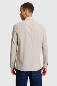 US Polo Assn. Men Mink Long Sleeve Basic Shirt - Image 5