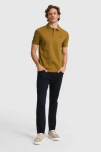 US Polo Assn. Men Green Regular Fit Polo Shirt Collar  Basic T-Shirt - Image 4