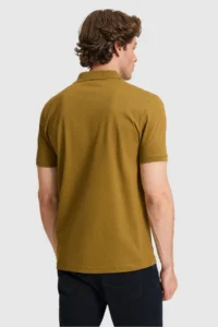 US Polo Assn. Men Green Regular Fit Polo Shirt Collar  Basic T-Shirt - Image 5