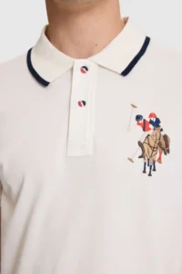 US Polo Assn. Men WHITE slim Fit Polo Shirt Collar Basic T-Shirt - Image 6