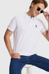 US Polo Assn. Men WHITE Basic T-Shirt